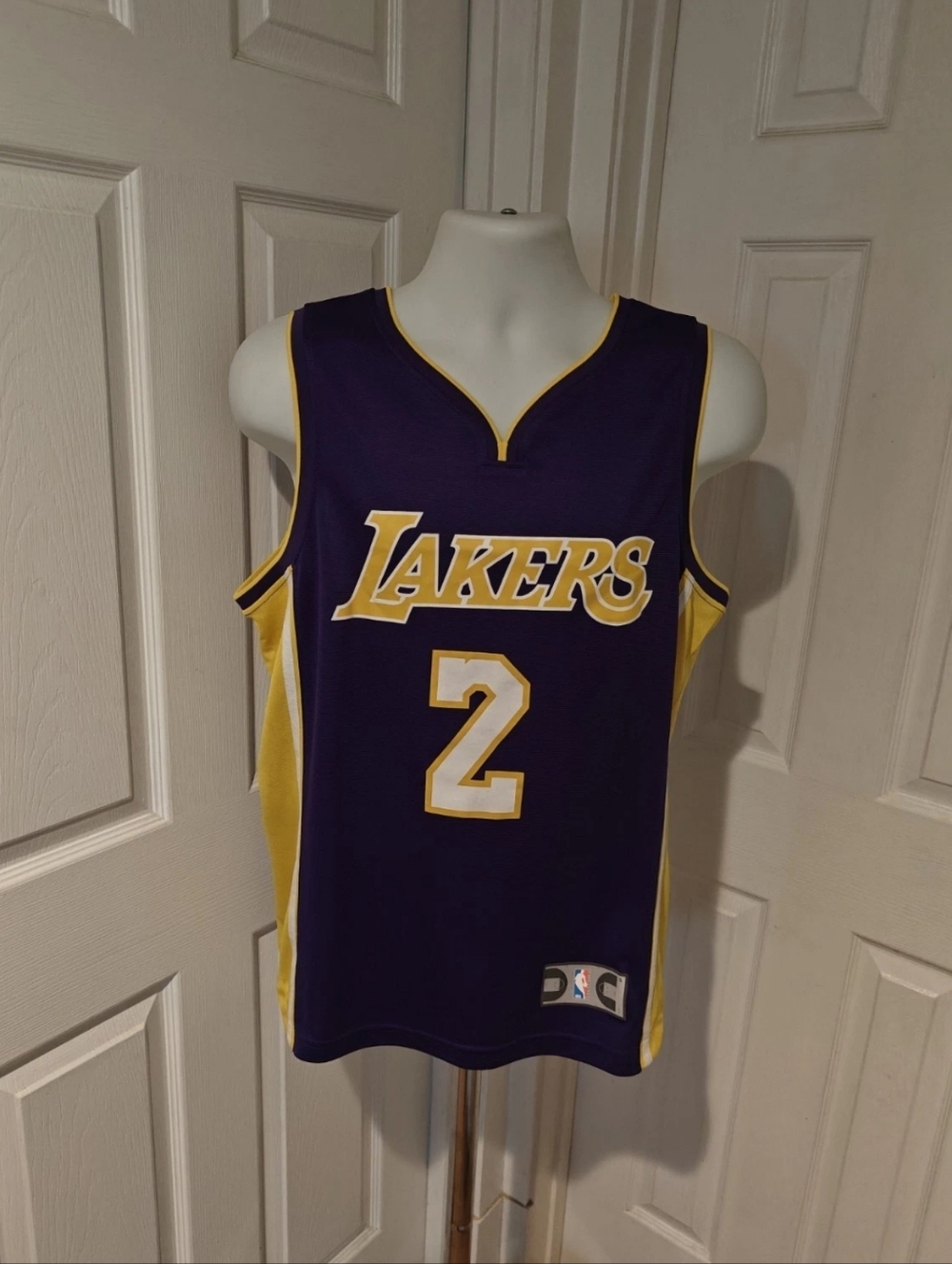 Lonzo Ball Lakers Jersey Men’s Small Purple Gold Fanatics NBA Basketball